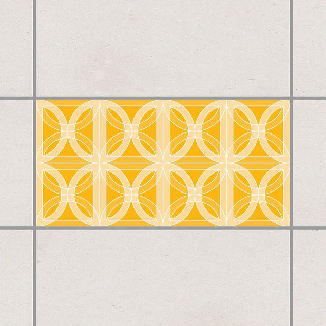 Adesivo per piastrelle - Circular Tile Design Melon Yellow 30cm x 60cm