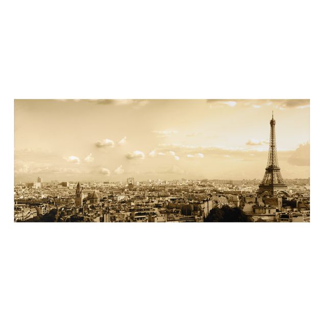Quadro in alluminio - I Love Paris