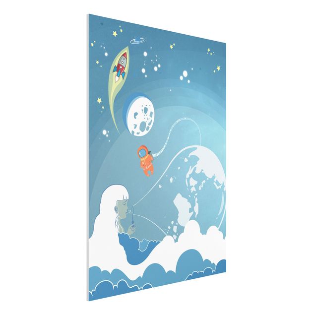 Quadro in forex - No.MW16 Colorful Space bustle - Verticale 3:4