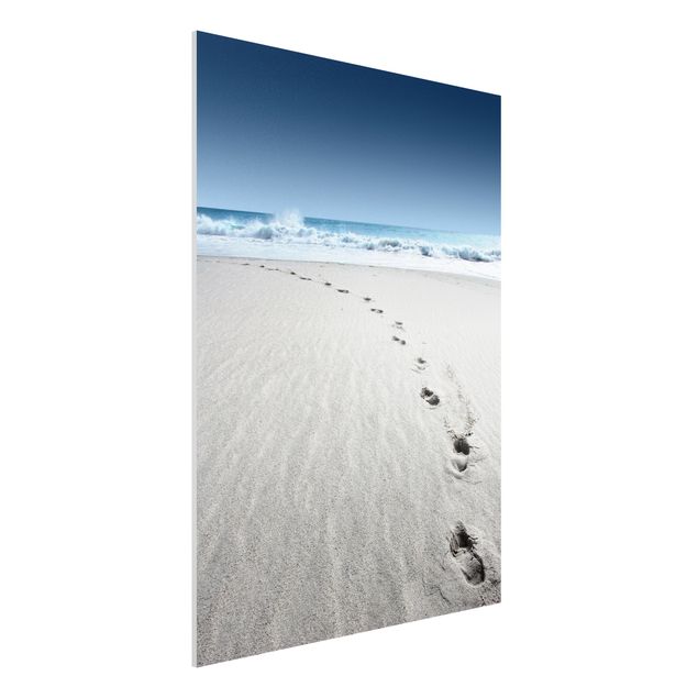 Quadro in forex - Footprints in the sand - Verticale 3:4