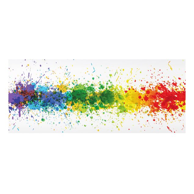 Quadro in forex - Rainbow Splatter - Panoramico