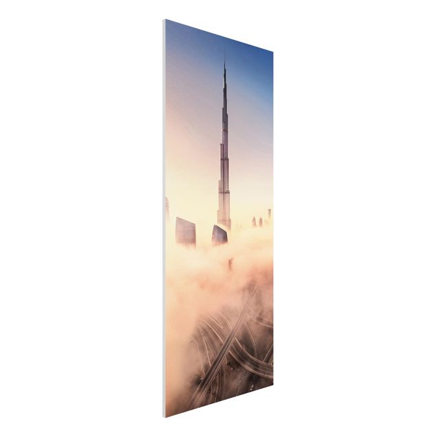 Quadro in forex - Heavenly skyline di Dubai - Pannello