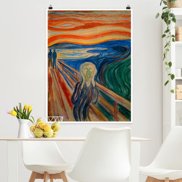 quadro astratto moderno Edvard Munch - L'urlo