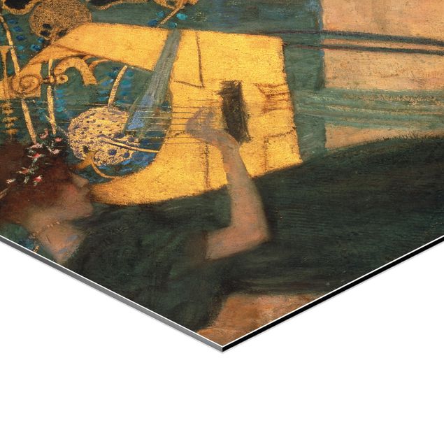 Esagono in Alluminio Dibond - Gustav Klimt - The Musical