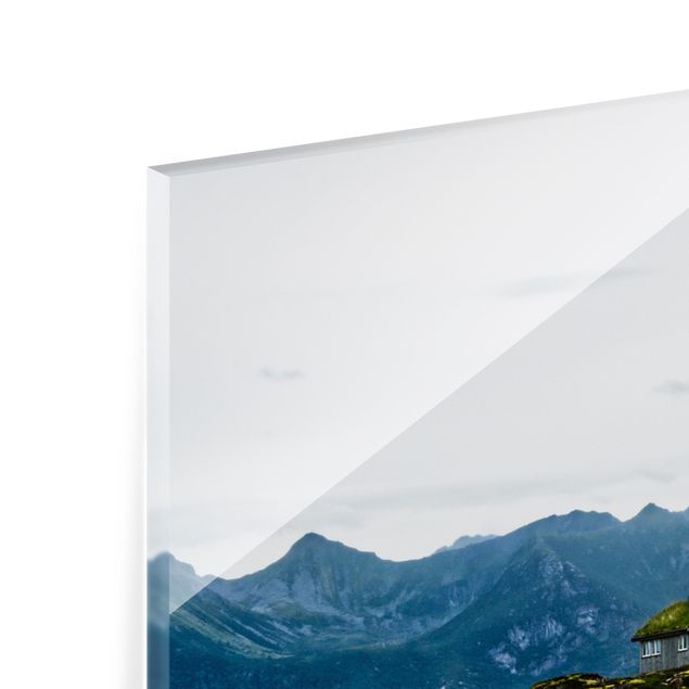 Paraschizzi in vetro - Baita desolata in Norvegia - Quadrato 1:1