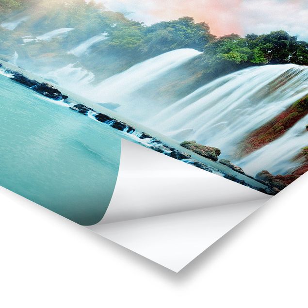 Poster - Waterfalls Panorama - Quadrato 1:1
