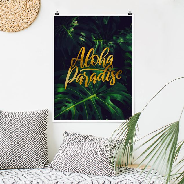 Poster - Jungle - Aloha Paradise - Verticale 4:3