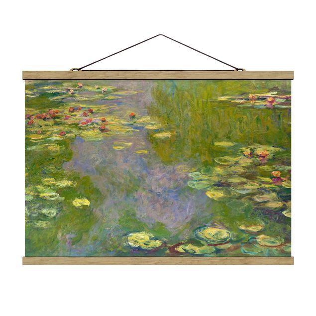 Foto su tessuto da parete con bastone - Claude Monet - Verde Ninfee - Orizzontale 2:3