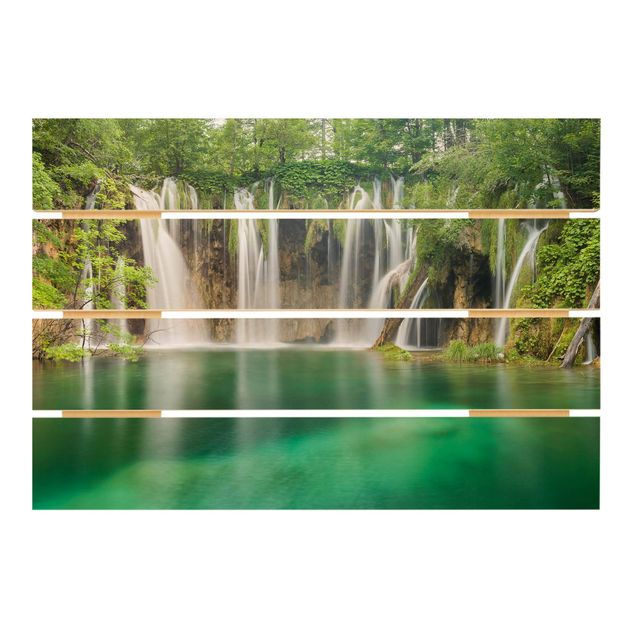 Stampa su legno - Cascata Laghi di Plitvice - Orizzontale 2:3