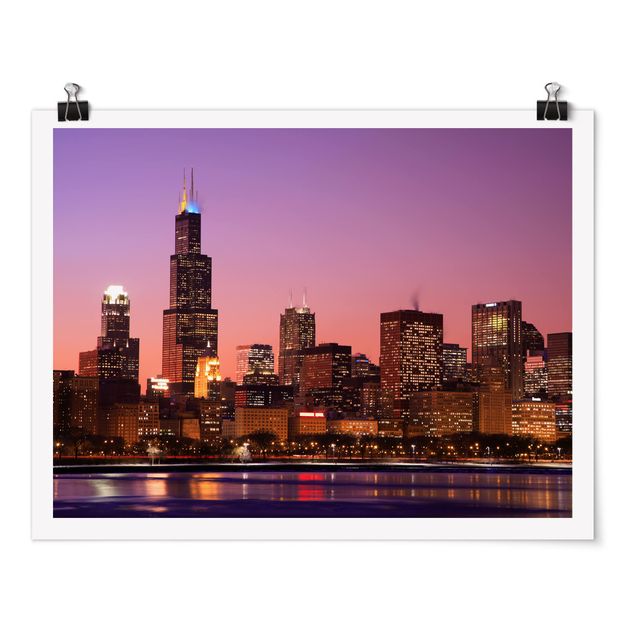 Poster - Chicago skyline - Orizzontale 3:4