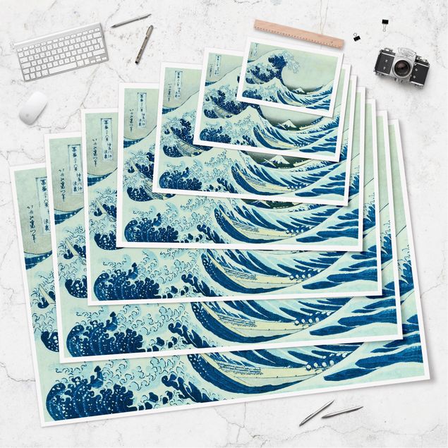 Poster - Katsushika Hokusai - La grande onda a Kanagawa - Orizzontale 2:3