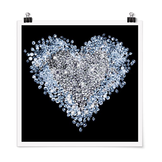 Poster - Diamond Heart - Quadrato 1:1
