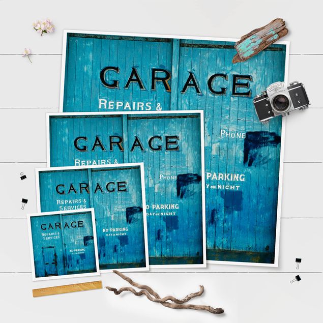 Poster - garage - Quadrato 1:1