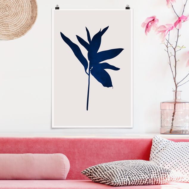 Poster illustrazioni Mondo vegetale grafico - Blu