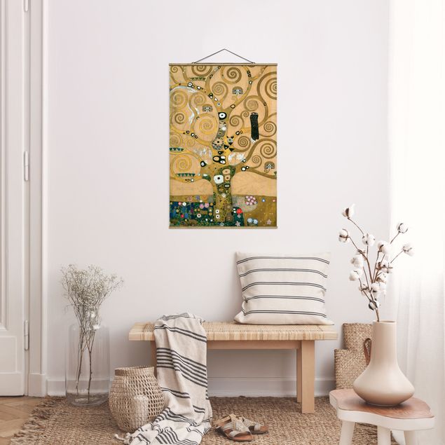 Foto su tessuto da parete con bastone - Gustav Klimt - Tree Of Life - Verticale 3:2