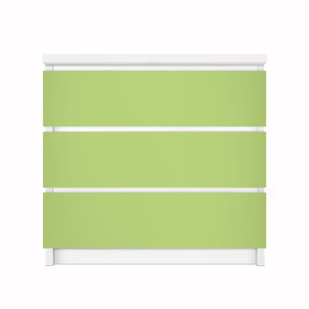 Carta adesiva per mobili IKEA - Malm Cassettiera 3xCassetti - Colour Spring Green
