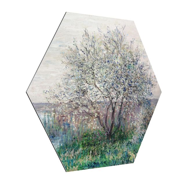 Esagono in Alluminio Dibond - Claude Monet - Primavera Mood