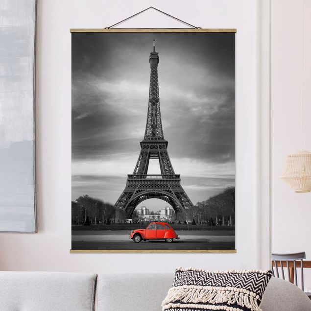 Foto su tessuto da parete con bastone - Spot On Paris - Verticale 4:3