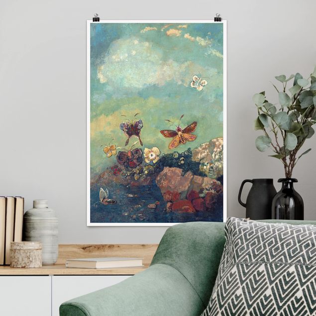quadri con animali Odilon Redon - Farfalle