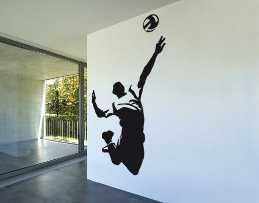 Adesivo murale no.UL412 Volleyballer