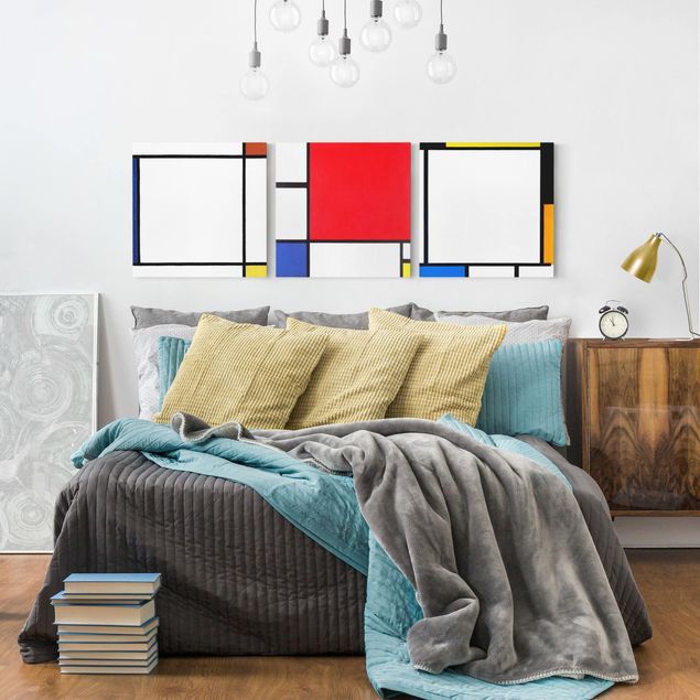 Riproduzione quadri su tela Piet Mondrian - Composizioni quadrate