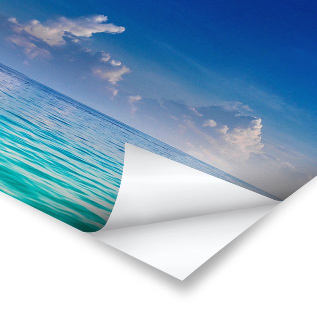 Poster - laguna turchese - Panorama formato orizzontale