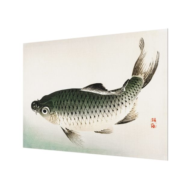 Paraschizzi in vetro - Asian Vintage Drawing Carp