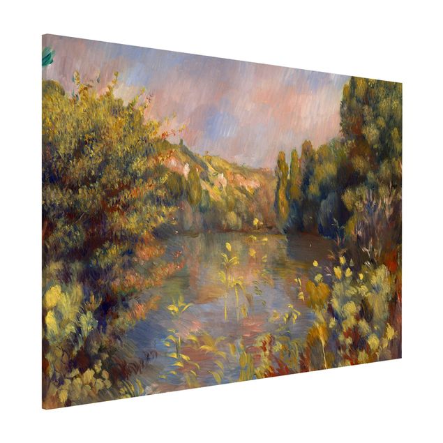 Lavagna magnetica per ufficio Auguste Renoir - Paesaggio lacustre