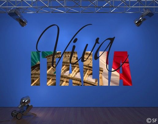 Adesivo murale no.SF798 Viva Italia