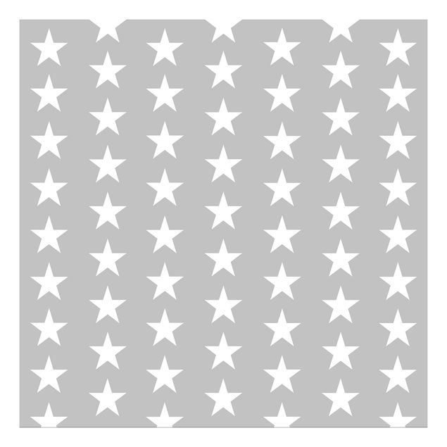 Carta adesiva per mobili IKEA - Lack Tavolino White stars on grey background