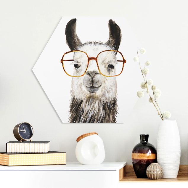 Quadri animali Hip Lama con occhiali IV