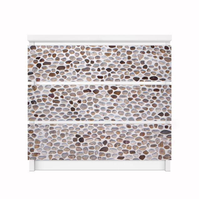Carta adesiva per mobili IKEA - Malm Cassettiera 3xCassetti - Andalusian stone wall