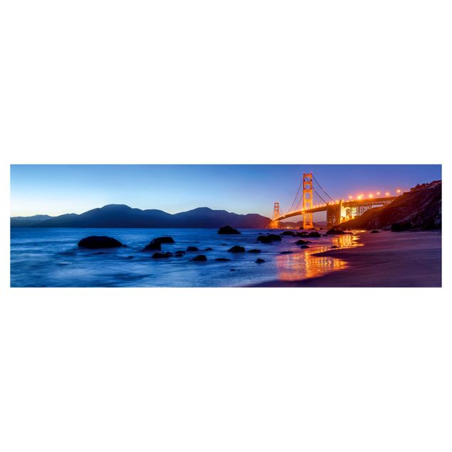 Rivestimento cucina - Golden Gate Bridge all'alba