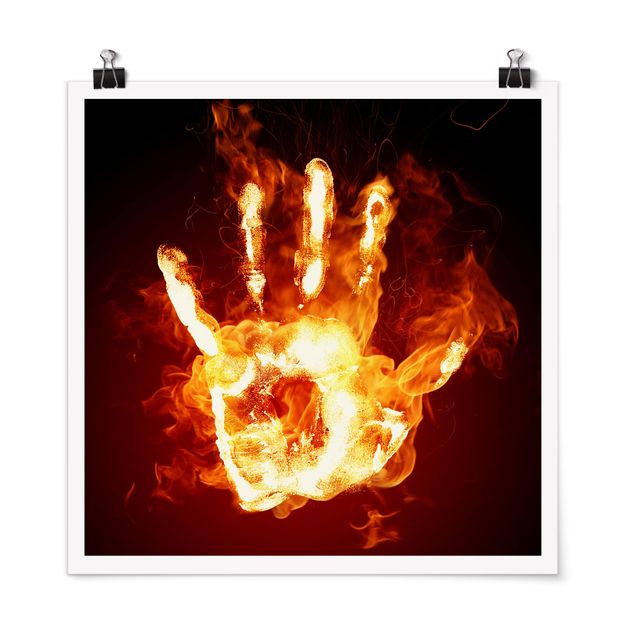 Poster - Flaming Identity - Quadrato 1:1