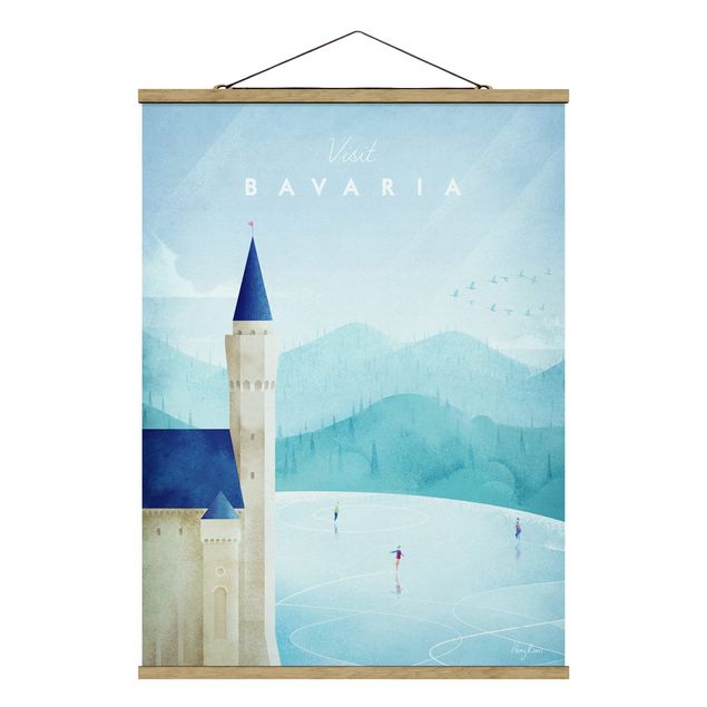 Foto su tessuto da parete con bastone - Poster TRAVEL - Baviera - Verticale 4:3