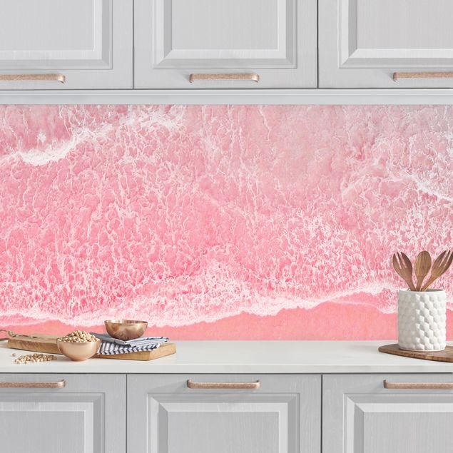 Rivestimenti cucina pannello Oceano in rosa