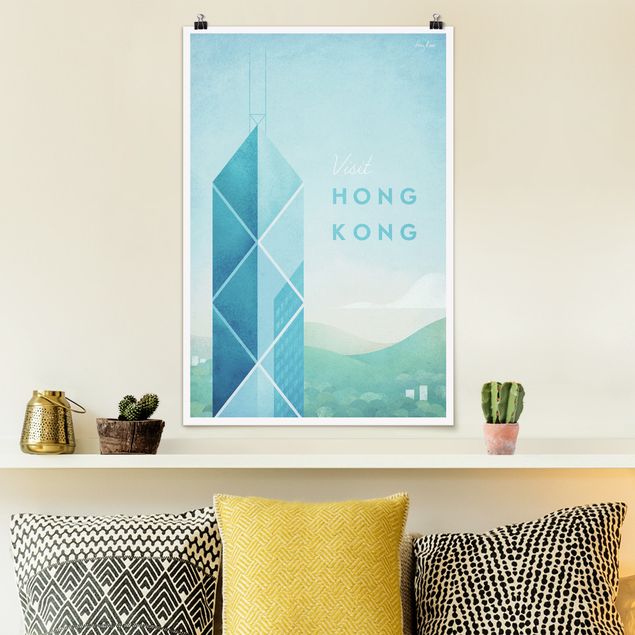 Poster illustrazioni Poster di viaggio - Hong Kong