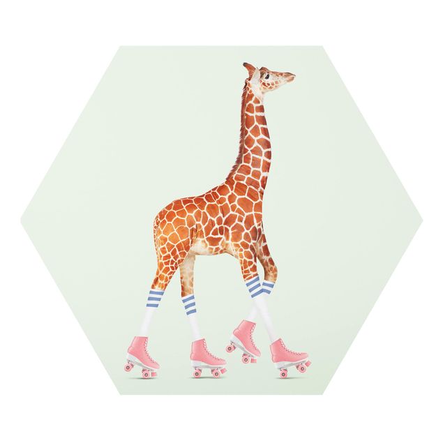 Esagono in forex - Giraffa con Pattini a rotelle
