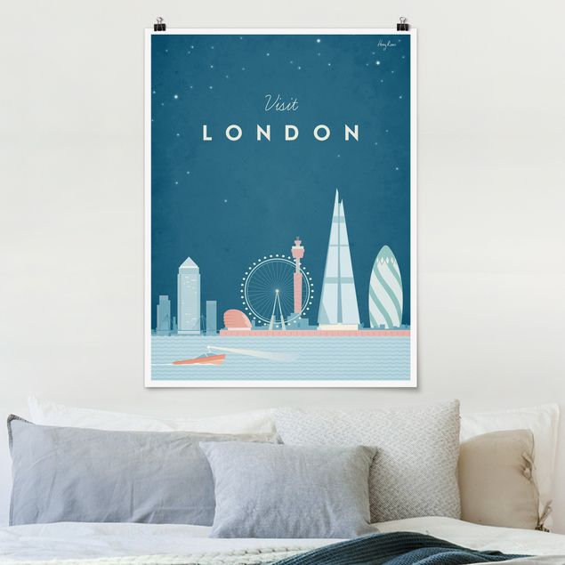 Poster illustrazioni Poster di viaggio - Londra