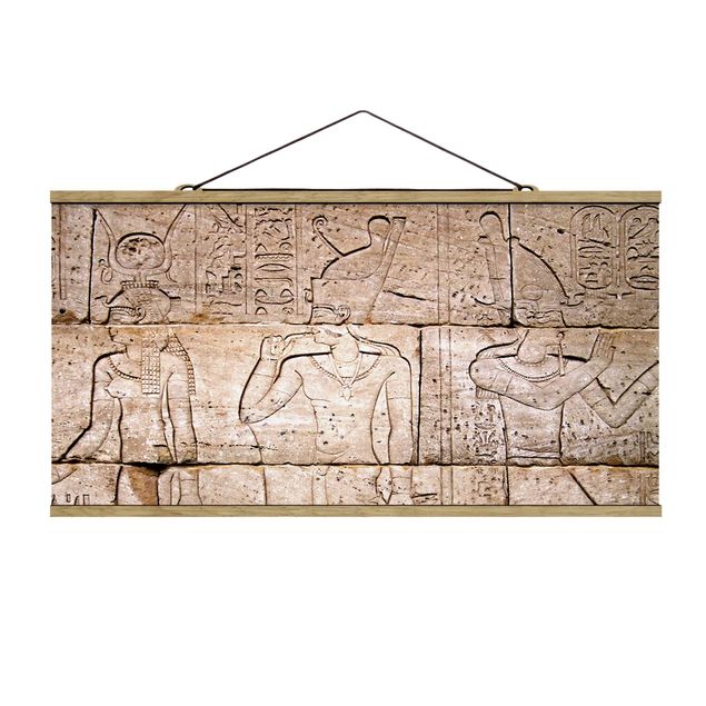 Foto su tessuto da parete con bastone - Egitto sollievo - Orizzontale 1:2