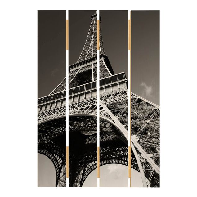 Stampa su legno - Torre Eiffel - Verticale 3:2