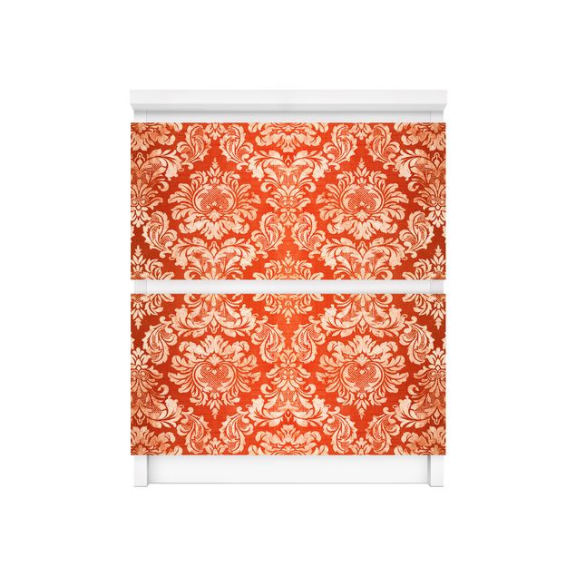 Carta adesiva per mobili IKEA - Malm Cassettiera 2xCassetti - Baroque Wallpaper