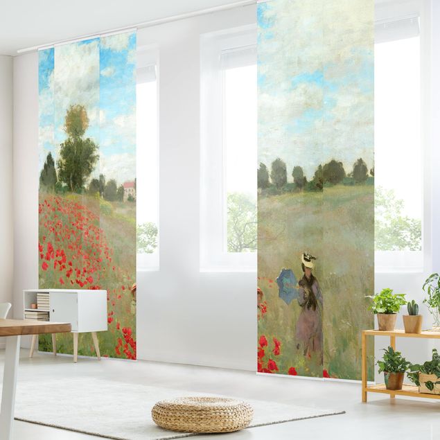 set tende a pannello Claude Monet - Campo di papaveri vicino ad Argenteuil