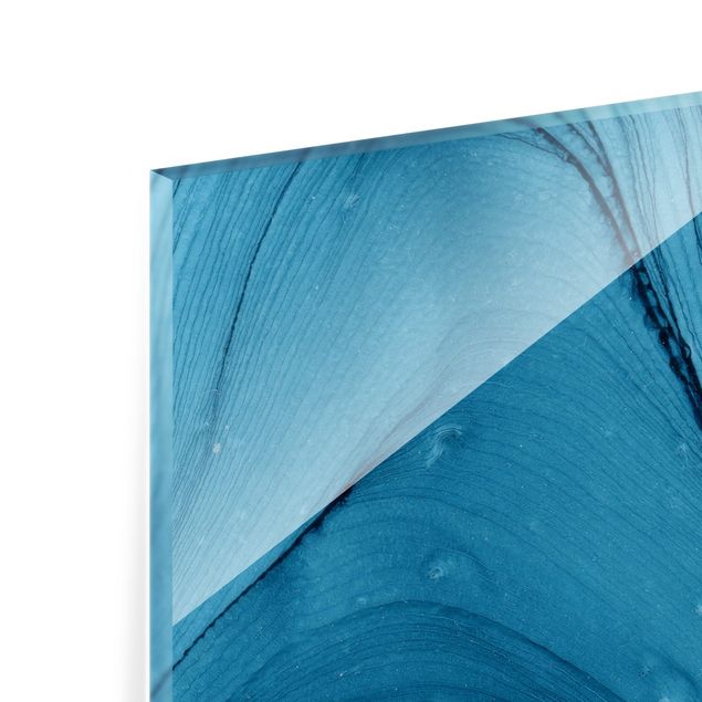 Paraschizzi in vetro - Mélange blu - Quadrato 1:1