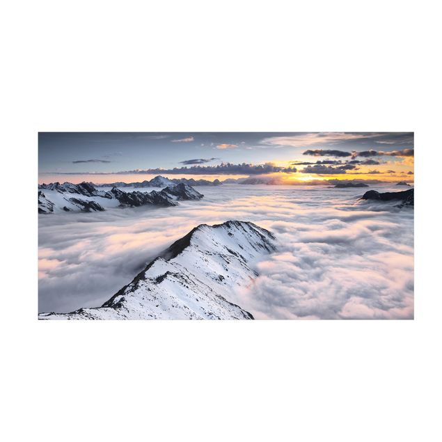 Tappeti effetto naturale Vista di nuvole e montagne