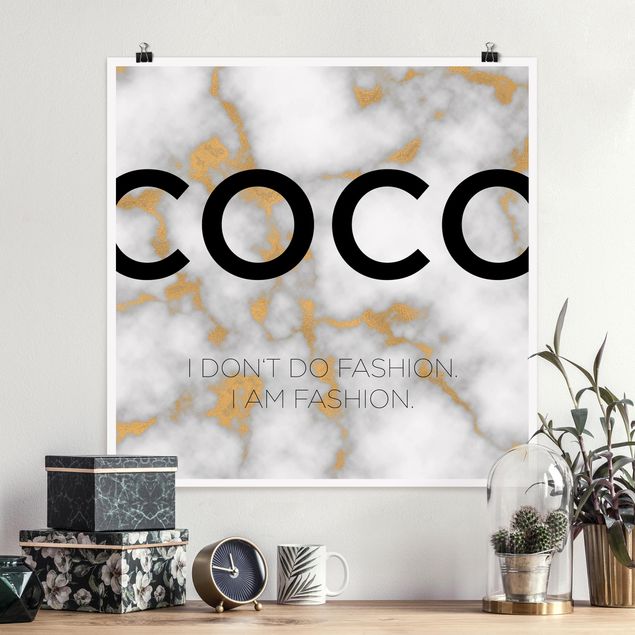 Poster - Coco - non faccio moda - Quadrato 1:1