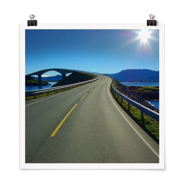 Poster - Bridge To Norvegia - Quadrato 1:1