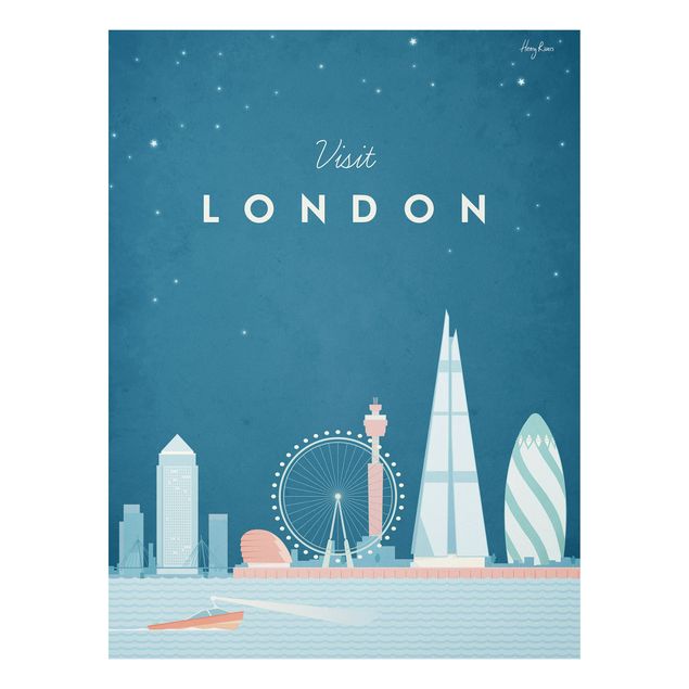 Stampa su Forex - Poster Viaggio - Londra - Verticale 4:3