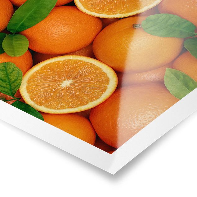 Poster - Juicy Oranges - Quadrato 1:1
