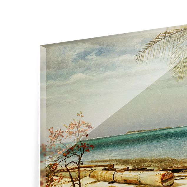 Paraschizzi in vetro - Albert Bierstadt - Coast In The Tropics